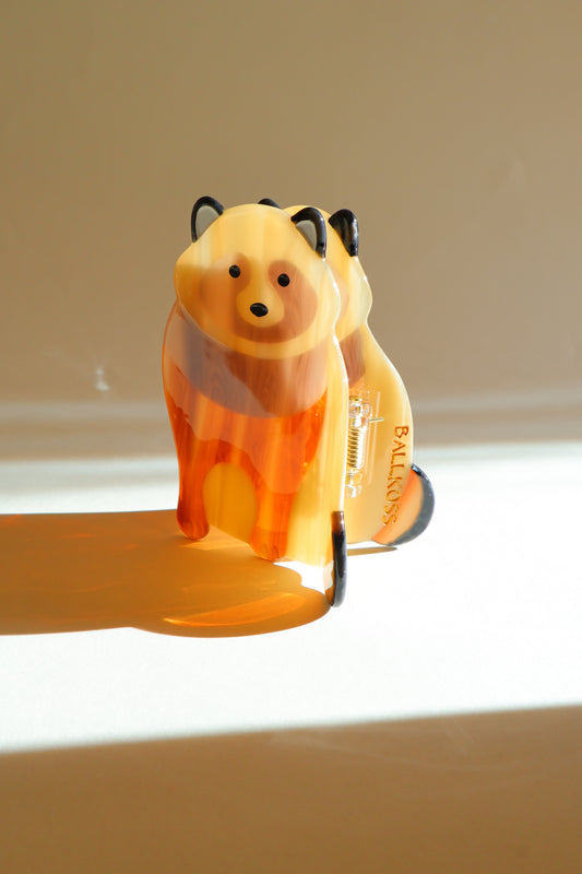 Barrette en forme de tanuki
