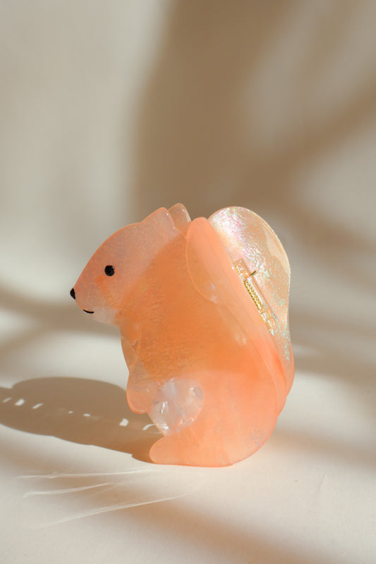 Barrette en forme d'écureuil