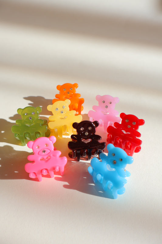 Mini barrette Gummy Bear — barrette en forme d'ourson