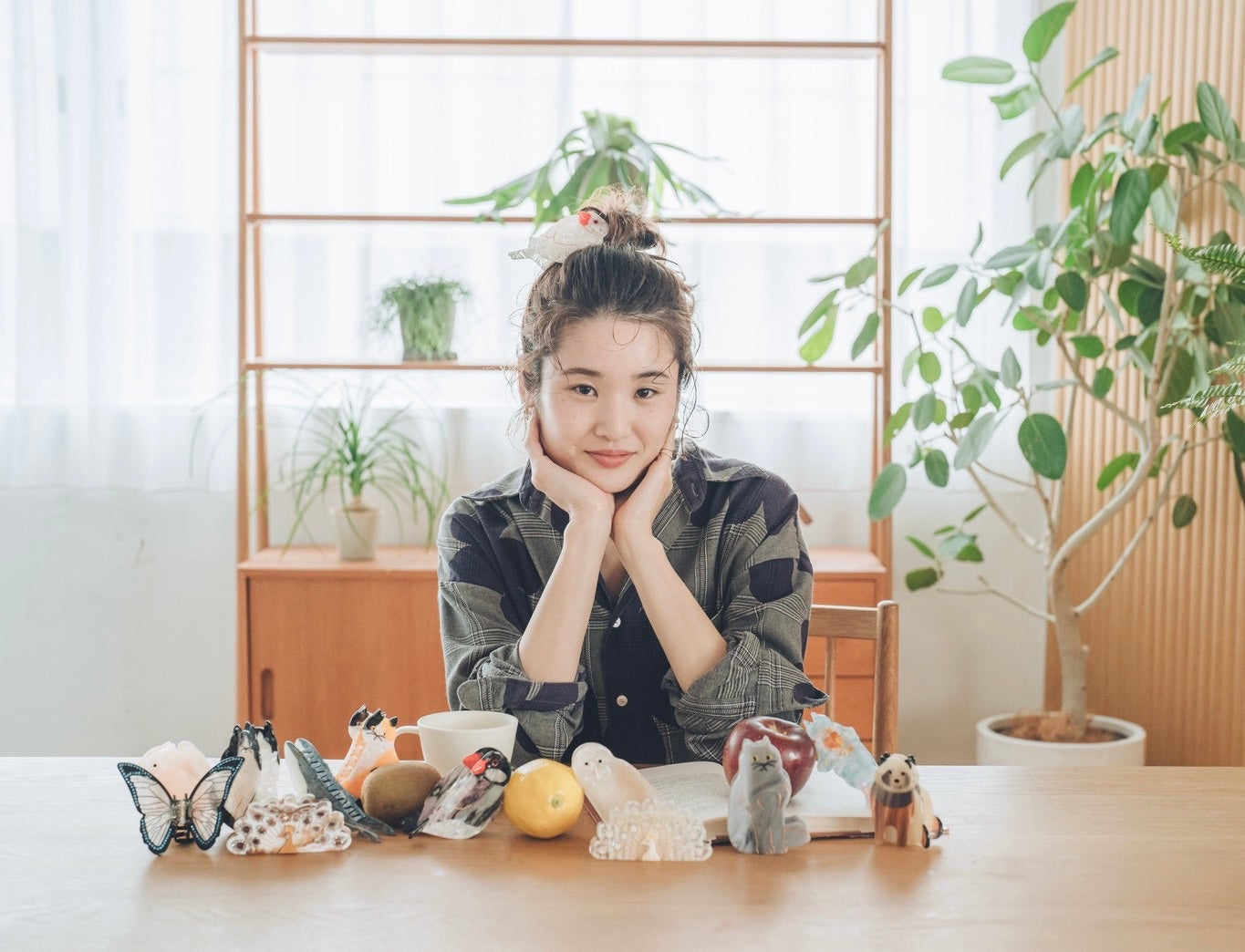 動物ヘアクリップ