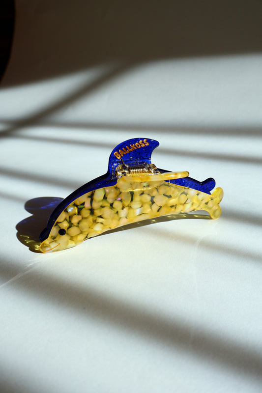 バイカラーのイルカ　ヘアクリップ　海の生き物