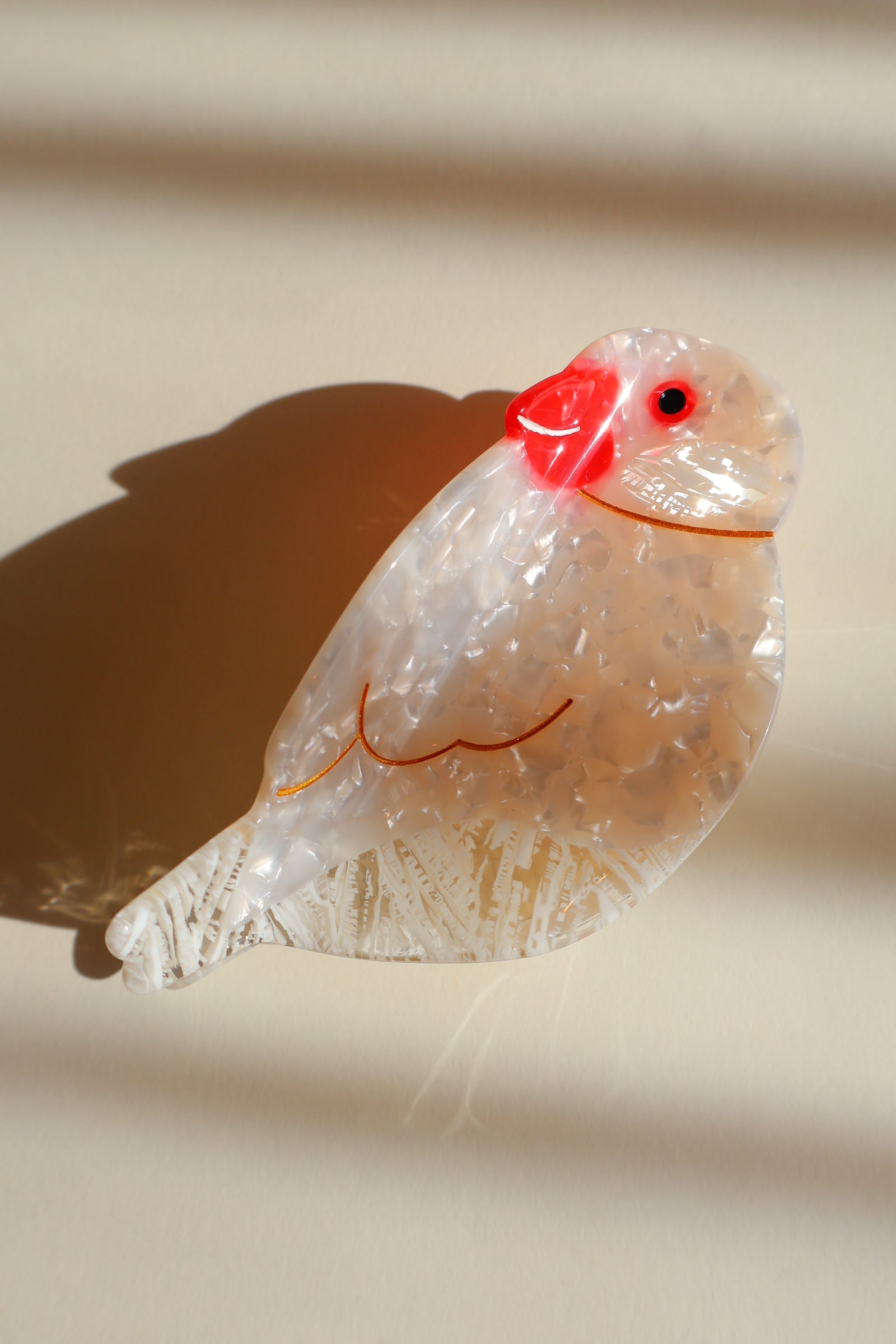 文鳥のヘアクリップを販売 動物のヘアクリップ、ヘアアクセサリーなら