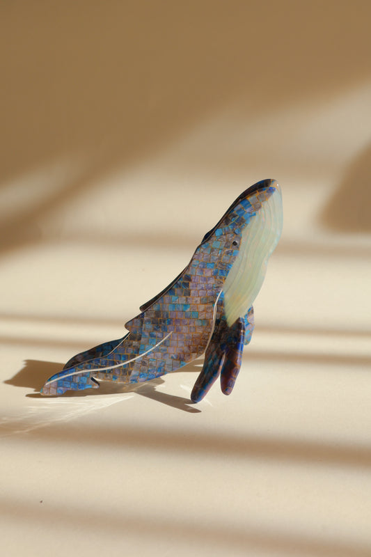 ザトウクジラのヘアクリップ　海の生き物