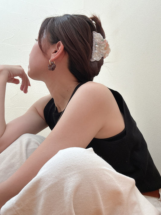 Crystal Shell Hair Clip Sea Creature