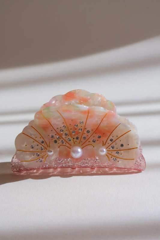 Crystal Shell Hair Clip Sea Creature