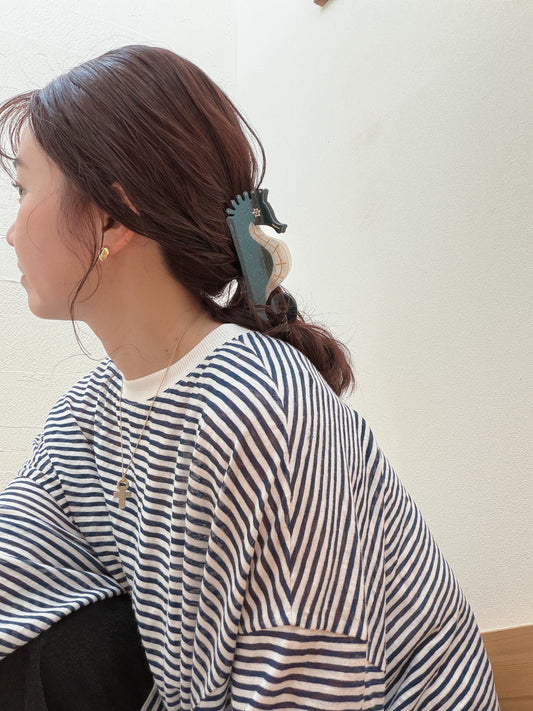 タツノオトシゴのヘアクリップ　│　海の生き物